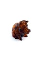 Скульптура Свинья ЯНТАРНЫЙ подарок, фигурка свинки