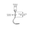 Титановое, серебряное кольцо в носу с шариком - Pygmy Nostril Размер: 1.0/8/2
