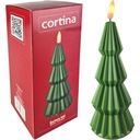 СВЕТЯЩАЯСЯ РОЖДЕСТВЕНСКАЯ ЕЛКА, УКРАШЕНИЕ С ПОДСВЕТКОЙ, СВЕТОДИОДНАЯ ВСТАВКА НА БАТАРЕЯХ, ДЕКОРАТИВНАЯ СВЕЧА