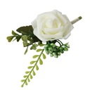 50x Boutonniere ślubne Sztuczne Kwiaty Róży PE Wysokość produktu 0 cm