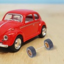 1PAIR GOLDEN RUBBER RC CAR WHEELS FOR 1:64 DIY ТИП REPLACEMENT  (18818445886) фото min 14