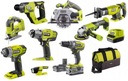 КОМБО-НАБОР RYOBI 9 ИНСТРУМЕНТОВ СУМКА ДЛЯ ОТВЕРТОК 5 Ач