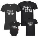 Т -рубашки для семейного набора разных цветов