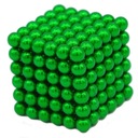 Магнитные блоки Neocube, шарики 216, 5 мм, зеленая, зеленая магнитная игрушка