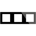 Ramka Szklana Potrójna Czarna do Modułów MIUUN GL