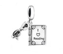 ПОДВЕСКИ-ШАРМЫ «Я ЛЮБЛЮ ЧИТАТЬ КНИГУ» ОЧКИ ПОДВЕСКИ BOOKLOVER 925
