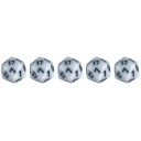 НАБОР ИЗ 5 БЕЛЫХ ДВАДЦАТЬСТОРОННИХ КУБИКОВ D20 ДЛЯ РПГ