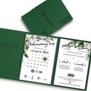 Папка с зеленью. Свадебные приглашения