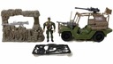 Большой военный набор, военная машина, джип, фигурка солдата армии