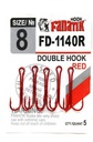 Fanatik Hook FD-1140R- 8/27мм x5 Двойной анкер