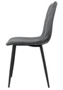 Čalúnená stolička Dexter Velvet grafitová Hĺbka sedadla 40 cm