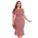 ЭЛЕГАНТНОЕ ЖЕНСКОЕ КРУЖЕВНОЕ ВЕЧЕРНЕЕ ПЛАТЬЕ МИДИ, КОМФОРТНАЯ ВЕСНА