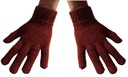 Dámske zimné látkové rukavice JUSTA farba medená