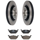 ТОРМОЗНЫЕ ДИСКИ + КОЛОДКИ ПЕРЕДНИЕ AUDI A3 VW GOLF IV