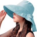 Kapelusz typu bucket damski letni kapelusz przeciwsłoneczny z ochroną Materiał dominujący poliester