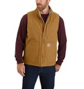 Коричневый жилет на подкладке из шерпы Carhartt