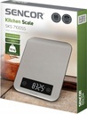 Waga kuchenna elektroniczna stalowa Sencor do 10 kg podziałka 1 g 2x AAA Komunikacja wyświetlacz wskaźnik poziomu baterii wskaźnik przeciążenia