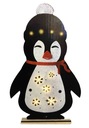 OZDOBA ŚWIĄTECZNA LED PINGWINEK 39cm FILC