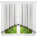 FIRANA GLAMOUR Z KORALIKAMI 400x155 USZYTA W ŁUK