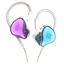KZ EDC НАУШНИКИ-ВКЛАДЫШИ HI-RES IEM МОНИТОРЫ ФИОЛЕТОВЫЙ-СИНИЙ