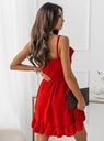 MINI sexy Letné dámske šaty Kvetinová vzdušná Dominujúci materiál polyester