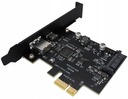 Adaptér karty pre počítač PCI PCIe 1X na USB A + C 3.1 Gen2 10Gbps Výrobca inny