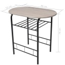 TABLE BAROWY AVEC 2 STOLKAMI NOIR 80X53X74CMphoto 8