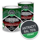 Краска по металлу от ржавчины АНТРАЦИТ ПОЛУМАТОВЫЙ RAL7016 0,7 л Ferrobond Набор из 2 шт.
