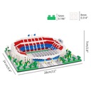 Futbalový štadión CAMP NOU 3500 dielikov bloky Barcelona FC Minimálny vek dieťaťa 14