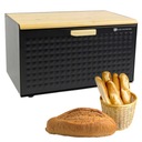 CHLEBAK duży POJEMNIK KUCHENNY ZE STALI NA PIECZYWO CHLEB BAMBUSOWA DESKA