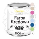 Белая меловая краска для обновления декора деревянной мебели, белая, 1000 мл
