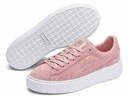 Topánky PUMA SUEDE PLATFORM športové kožené ružové dámske veľ. 40