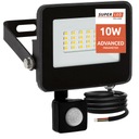 Галогенный светодиодный прожектор SLIM 10 Вт с ДВИЖЕНИЕМ и сумеречным датчиком SENSOR Spotlight