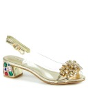 САНДАЛИИ SABATINA 660-2 ПРОЗРАЧНОЕ ЗОЛОТО 36
