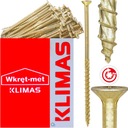 СТОЛЯРНЫЕ ВИНТЫ KMWHT 4x50 TORX С КОНИЧЕСКОЙ ГОЛОВКОЙ KLIMAS 300 шт.