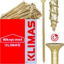 СТОЛЯРНЫЕ ВИНТЫ KMWHT 4x60 TORX С КОНИЧЕСКОЙ ГОЛОВКОЙ KLIMAS 250 шт.