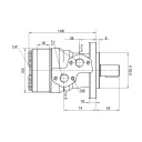 MOTEUR HYDRAULIQUE BMR, OMP CHLONNOSC: 80CM3/OBR OBROTY: 750OBR/MIN DANSphoto 4