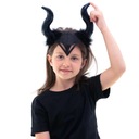 Черный ремешок DEVIL HORNS с пухом для Хэллоуина