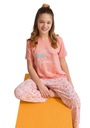Dievčenské bavlnené pyžamo krátky rukáv 8 rokov