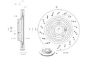 DISCOS DE FRENADO 2 PIEZAS MERCEDES R231 SL-KLASA 12- T 