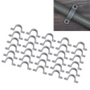 30PCS ÉLECTRIQUE CONDUIT CLAMP 2 OUVERTURES PVC FLEXIBLE COURROIE VERS 4Wphoto 7