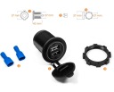 2 X МОТОЦИКЛЕТНІ ГНІЗДО USB 12V ЗАРЯДНИЙ ПРИСТРІЙ 2XUSB LED (СВІТЛОДІОД)  фото 15