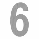 Номер 6/9 самоклеящийся, 100 мм, нержавеющая сталь