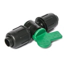 ШАРОВОЙ КРАН СО КОНТРОЛЕМ PE СОЕДИНИТЕЛЕМ QJ 16 x 16 мм