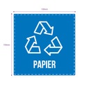 Наклейка сортировка вторичной переработки БУМАГА 15см
