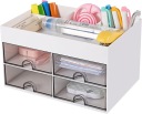 OFFICE TOOLBOOK НАСТІЛЬНИЙ ОРГАНІЗАТОР НА 4 ЯЩИКИ ЛЕГКИЙ З ВІДДІЛЕННЯМИ БІЛИЙ замовити в Україні