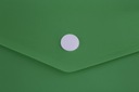 Папка-конверт на кнопке А5 ПП зеленый