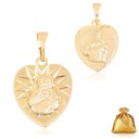 КРАСИВАЯ ДВУХСТОРОННЯЯ МЕДАЛЬ СЕРДЦЕ 18 КАРАТНОЙ ХИРУРГИЧЕСКОЙ СТАЛИ + БЕСПЛАТНО