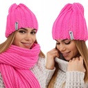 КОМПЛЕКТ ШАПКА, ТЕПЛЫЙ ШАРФ, ПОЛЬСКАЯ ФУКСИЯ 2261