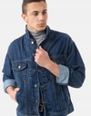 Kurtka Katana Bluza Męska Jeansowa SHAVE M granat Cechy dodatkowe jednorzędowy jeans